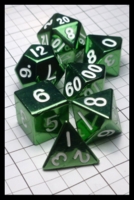 Dice : Dice - Metal Dice - Metalic Dice and Games Green Polyhedral 7 Dice Set - Gen Con Aug 2016